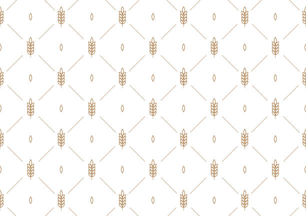 Wheat pattern wallpaper. oat symbol. free space for text. rice sign. Rice pattern wallpaper. Wheat pattern wallpaper. oat symbol. free space for text. rice sign. Rice pattern wallpaper. bakery stock illustrations