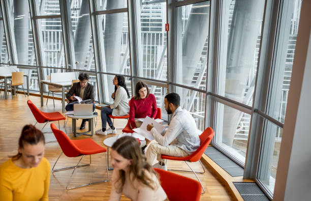 istock Business people at a conference 1445248911