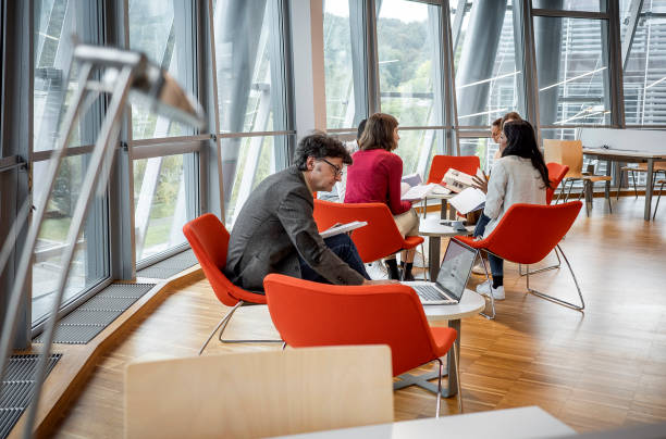 istock Business people at a conference 1445248979