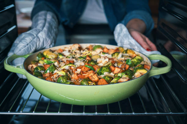 istock Preparing Farmers Harvest Chicken Casserole 1445260952