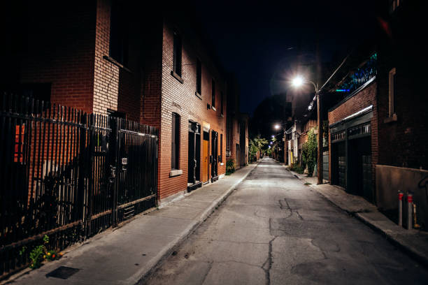 istock Dark alley  - Montreal 1445280285