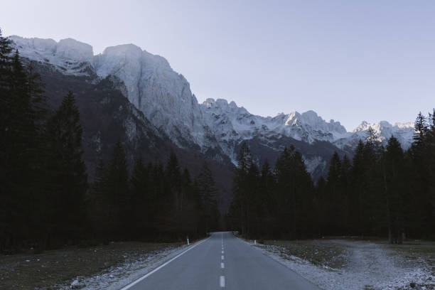 istock Valbona Albanian Alps and road 1445286681