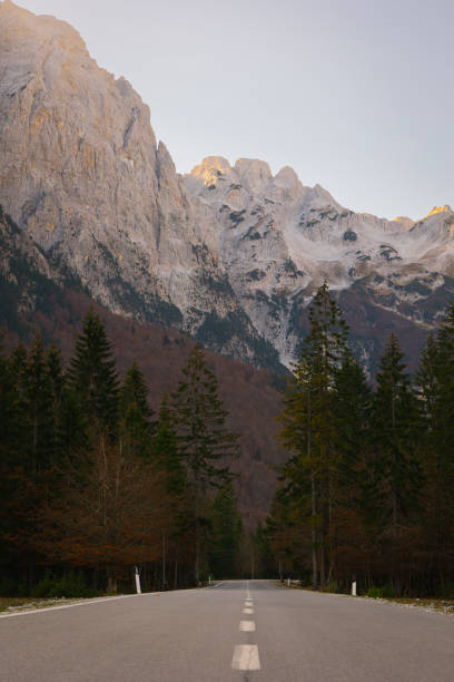istock Valbona Albanian Alps and road 1445288840