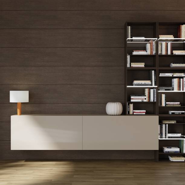 istock Modern Living Room Wall Mockup, Colorful Blank Wall 1445290980