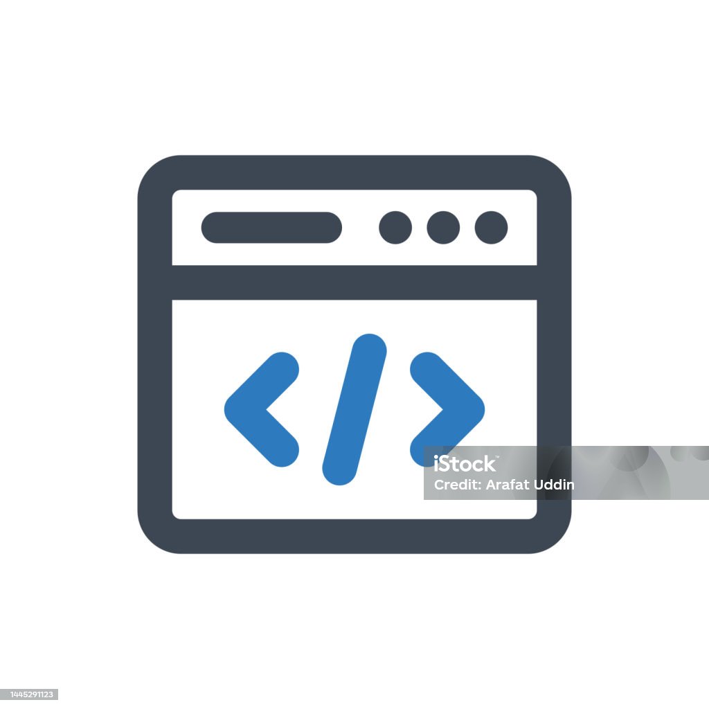 Icone Code Informatique Icône De Codage Illustration Vectorielle Code Codage Programmation Web ...