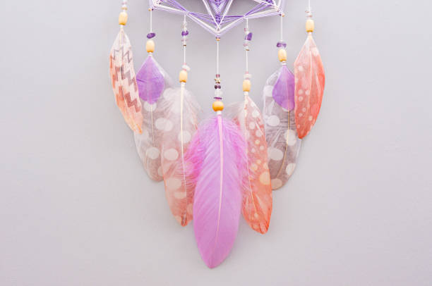 istock Esoteric woven mandala magical dreamcatcher  on grey background 1445297156