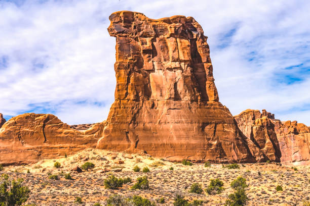 istock Sheep Rock Formation Canyon Arches National Park Moab Utah 1445301028