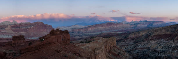 istock Clouds Linger Over the Wide Ridges of Capitol Reef 1445304285