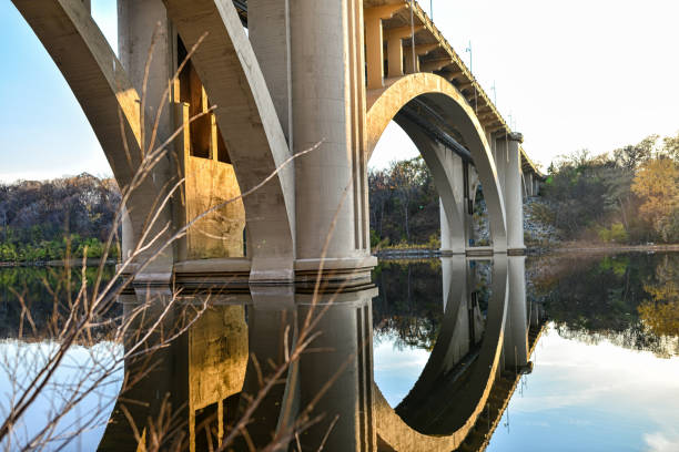 A metal bridge over water in Jay Cooke State Park, Minnesota