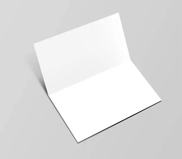 Vector illustration of card fold