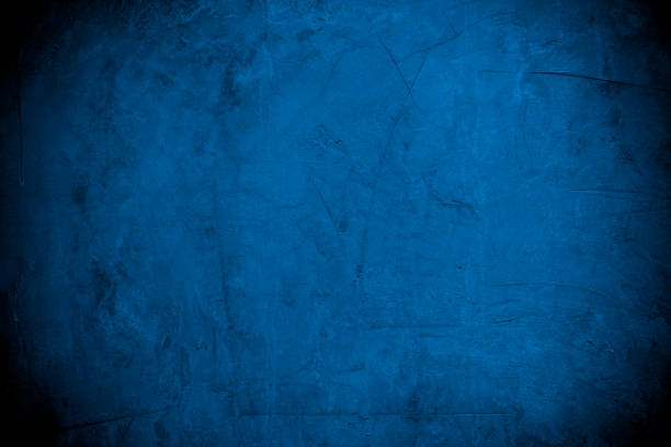 istock Old wall pattern texture cement blue dark abstract  blue color design are light with black gradient background. 1445311318