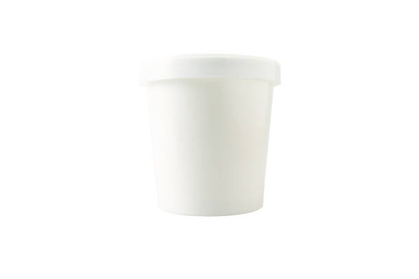 istock White Paper Ice Cream Bucket Isolated on White Background. 1445321493