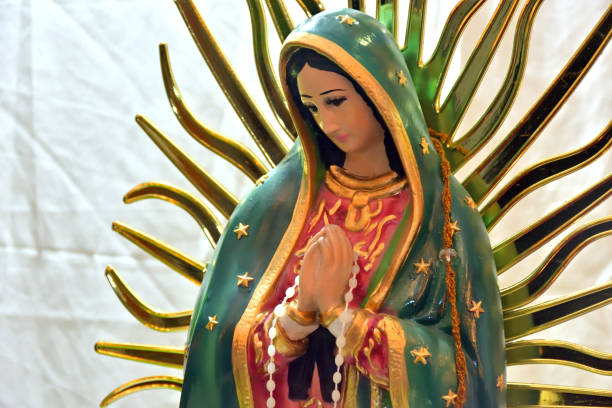 nabożeństwo do matki bożej z guadalupe - festival of the virgin of guadalupe obrazy zdjęcia i obrazy z banku zdjęć