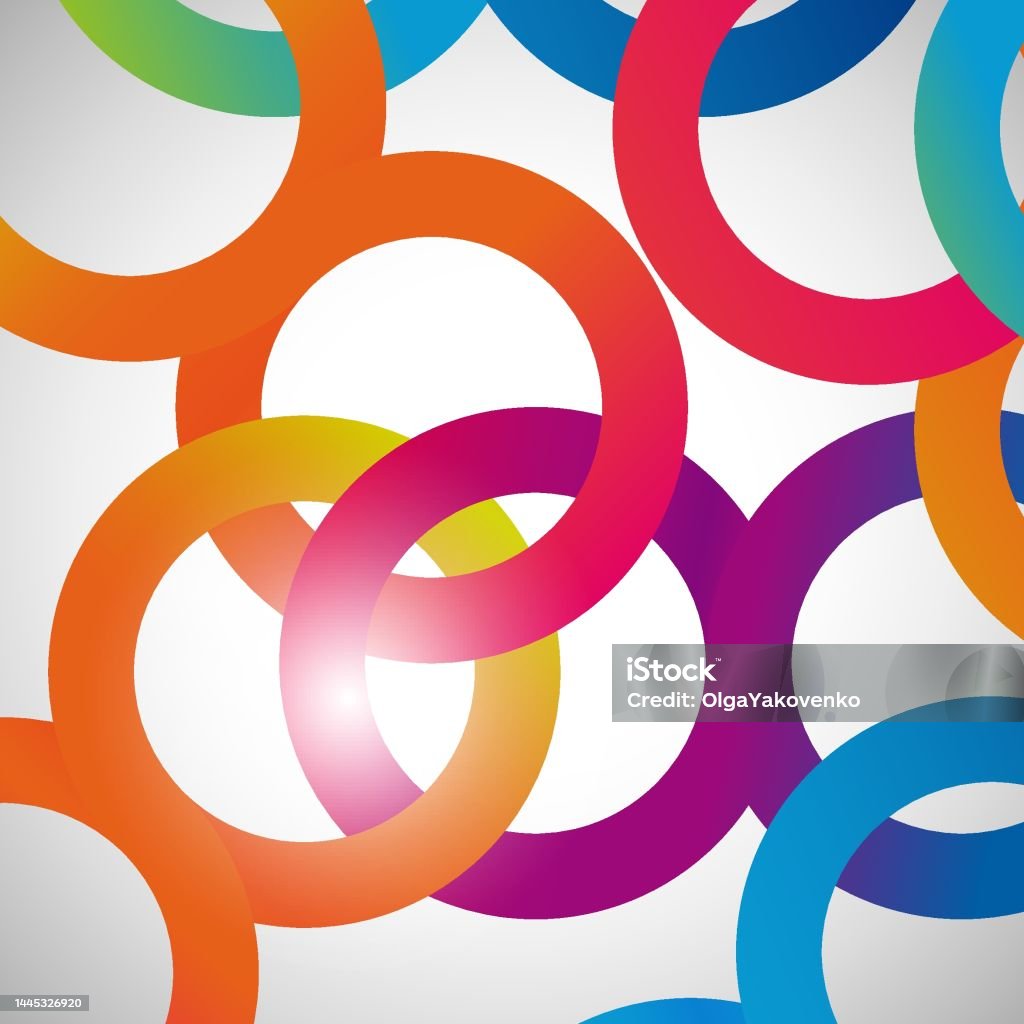 Loop Background Shape Rainbow Loops Vector Abstract Background Design Shape Stock ...