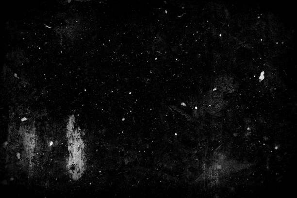 istock White Grunge Sketch, Dusts, and Grains on Black Background, Suitable for Overlay and Screen Filter. 1445330561
