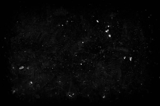 istock White Grunge Sketch, Dusts, and Grains on Black Background, Suitable for Overlay and Screen Filter. 1445331901