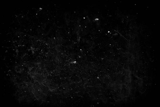 istock White Grunge Sketch, Dusts, and Grains on Black Background, Suitable for Overlay and Screen Filter. 1445331966