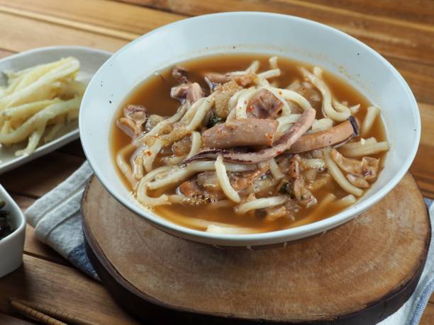 istock Asian food squid udon and side dish 1445335465