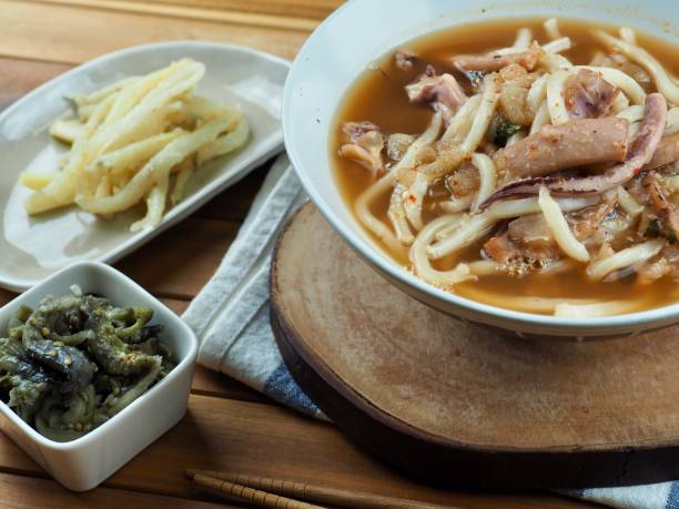 istock Asian food squid udon and side dish 1445335480