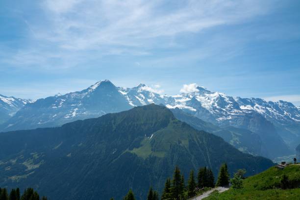 istock View of snow-covered mountains in Switzerland 1445349547