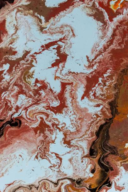 istock Beautiful abstract background with a mixture of red, brown, and white. 1445354980