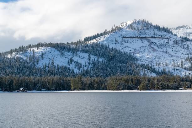 istock The Donner lake under the snow 1445357907