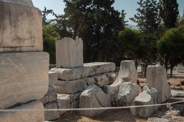 istock Ancient and historic stones in Acropolis 1445362470