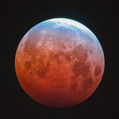 The super blood moon seen from Fermont