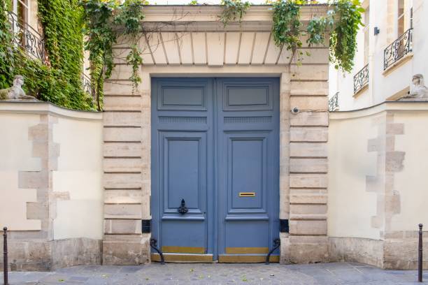 Paris, an old wooden door