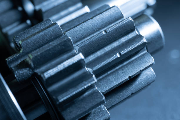 istock Gears in a gearbox. Transmission mechanics. teamwork. 1445380153