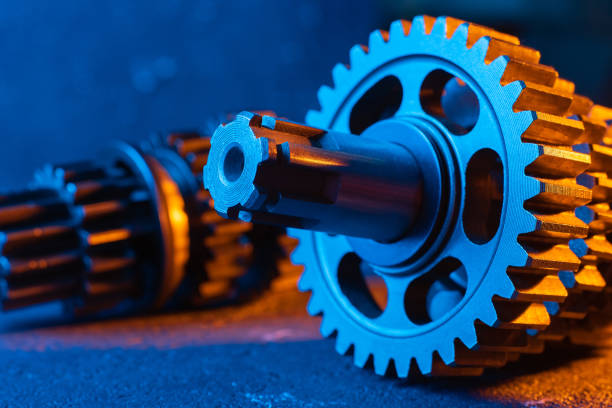 istock gears cog transmission. gearbox shafts. 1445380207