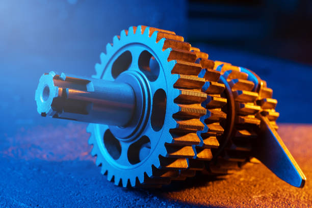 istock gears cog transmission. gearbox shafts. 1445380210