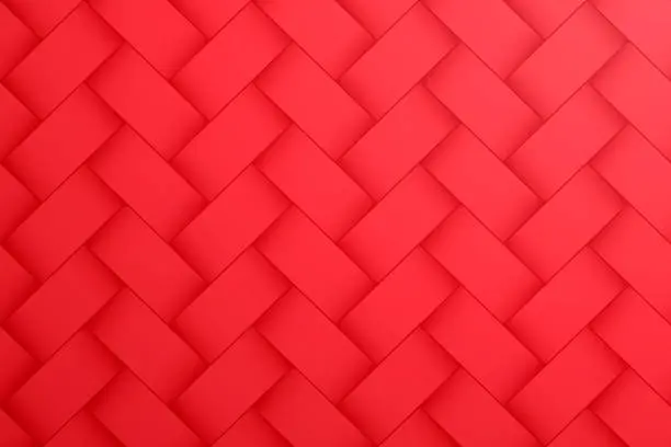 Vector illustration of Abstract red background - Geometric texture