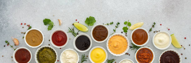 istock Different types of sauces in bowls 1445382628
