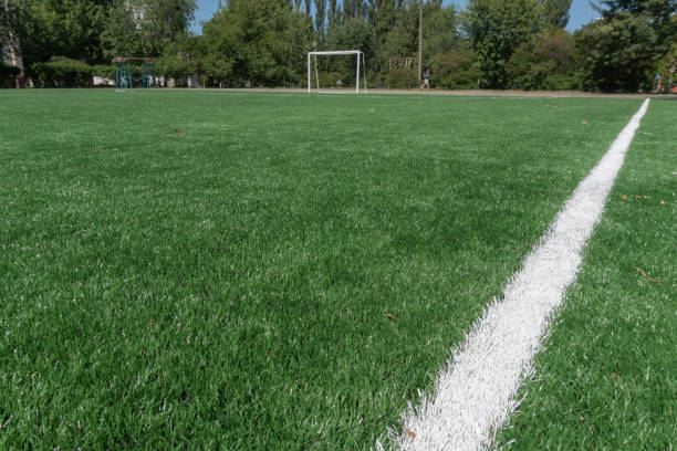istock Marking on a soccer pitch 1445383730