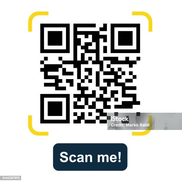 Scan Que Code Scan Me Qr Code Scanning Vector Illustration Stock Illustration ...
