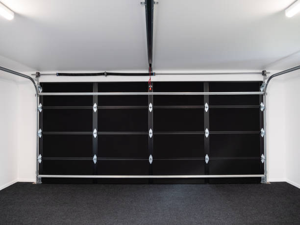 istock Modern house interior garage and roller door 1445388988