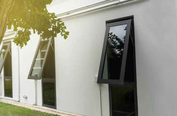 istock Aluminum frame of building windows 1445391504