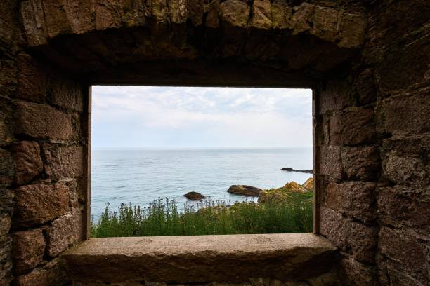 ruin with a view, Scotland, East Coast, New Slains Castle
