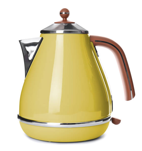 istock Stylish electrical kettle isolated on white. Household appliance 1445398009