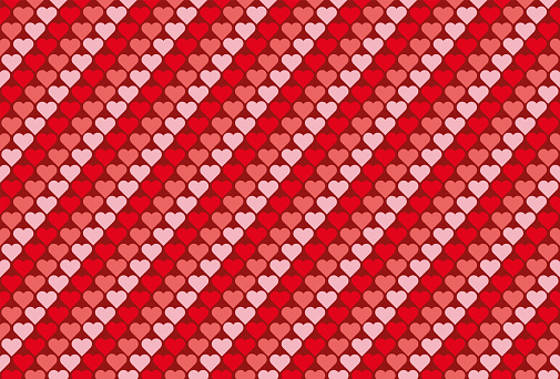 Seamless Heart Pattern. Ideal for Valentines Day Wrapping Paper. Stock illustration