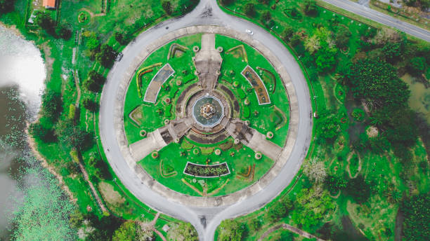 istock a two-way intersection that is amazing.Fantastic Round  in Thailand 1445403235