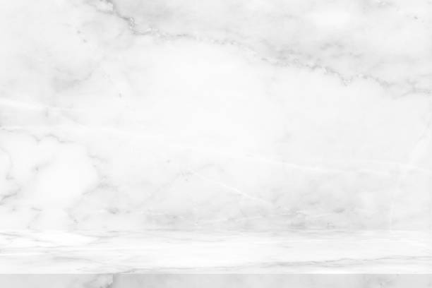 istock White Marble Table with Luxury Marble Wall Background, Suitable for Mockup, Backdrop, Template and Product Presentation. 1445419197