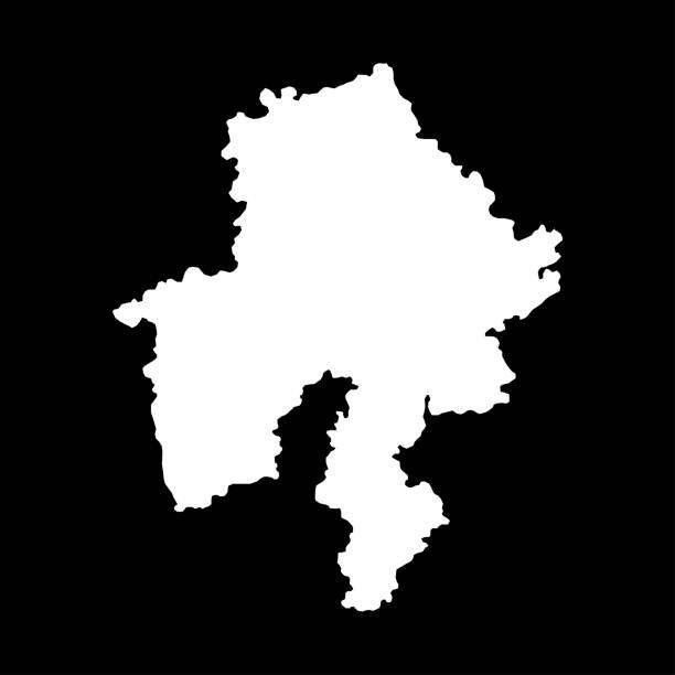 illustrazioni stock, clip art, cartoni animati e icone di tendenza di mappa della provincia di namur, province del belgio. illustrazione vettoriale. - namur province