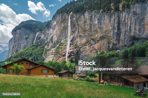 istock The Staubbach (waterfall) in Lauterbrunnen, Switserland 1445423654