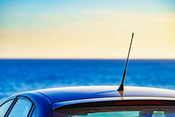 istock Car radio antenna 1445424720
