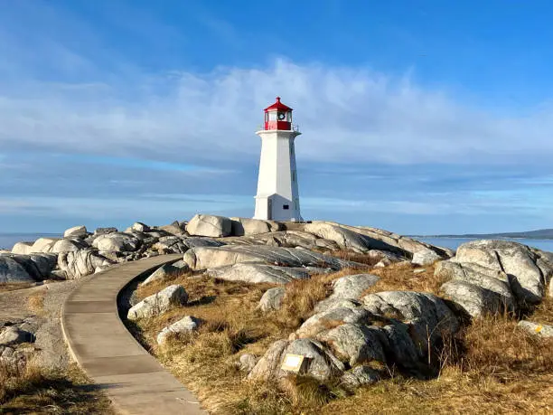A peaceful morning at Peggy’s Cove in Nova Scotia, Canada.