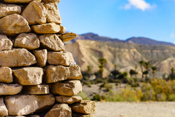 An beautiful semi-arid landscape in the Middle-East during the summer.