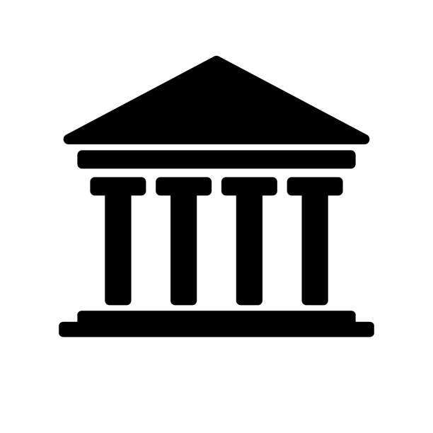 Ancient Greek Temple. Historic World Heritage Site. Editable vector.