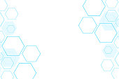 istock vector sci fi hexagonal futuristic pattern, innovation future technology background, 1445440658
